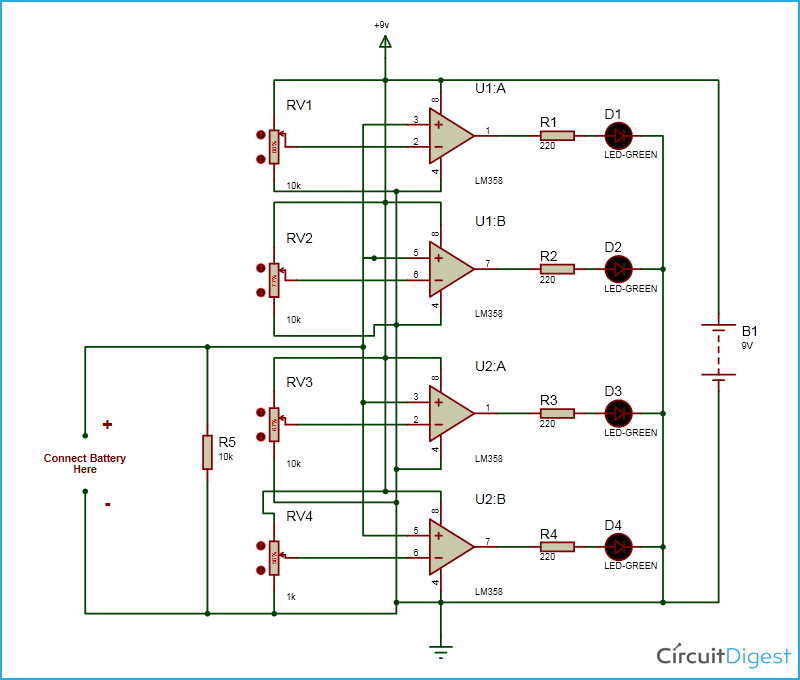 Battery Monitor Circuit Diagram