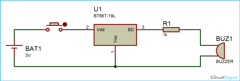 Melody Generator Circuit Diagram