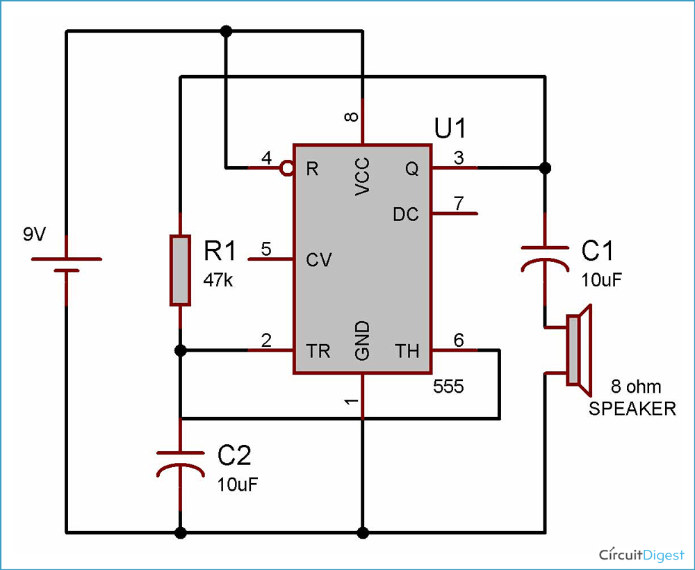 Ticking Bomb Sound Circuit Diagram