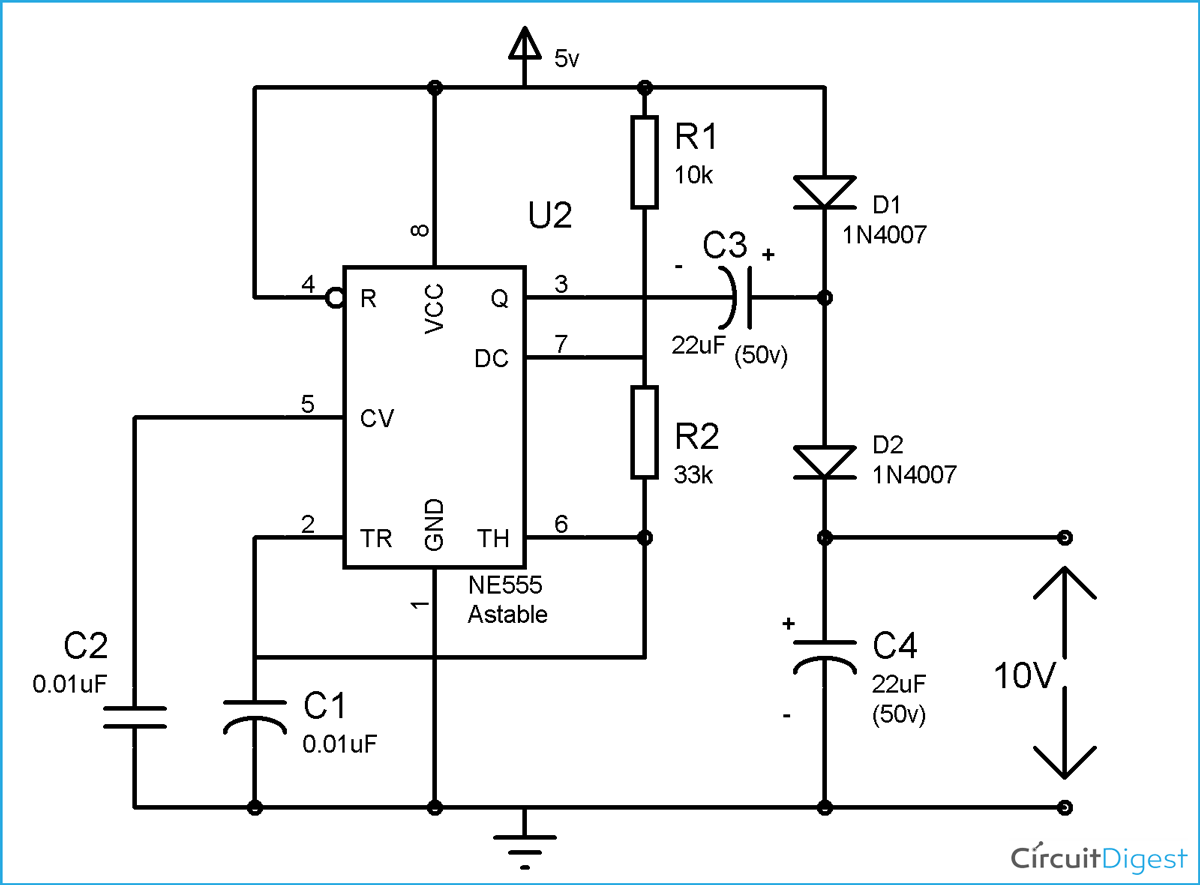 Voltage Doubler Circuit Diagram and Explanation