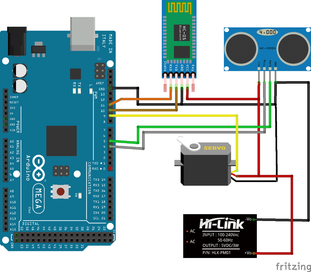 Arduino-Radar-system-using-processing-android-app-circuit-diagram