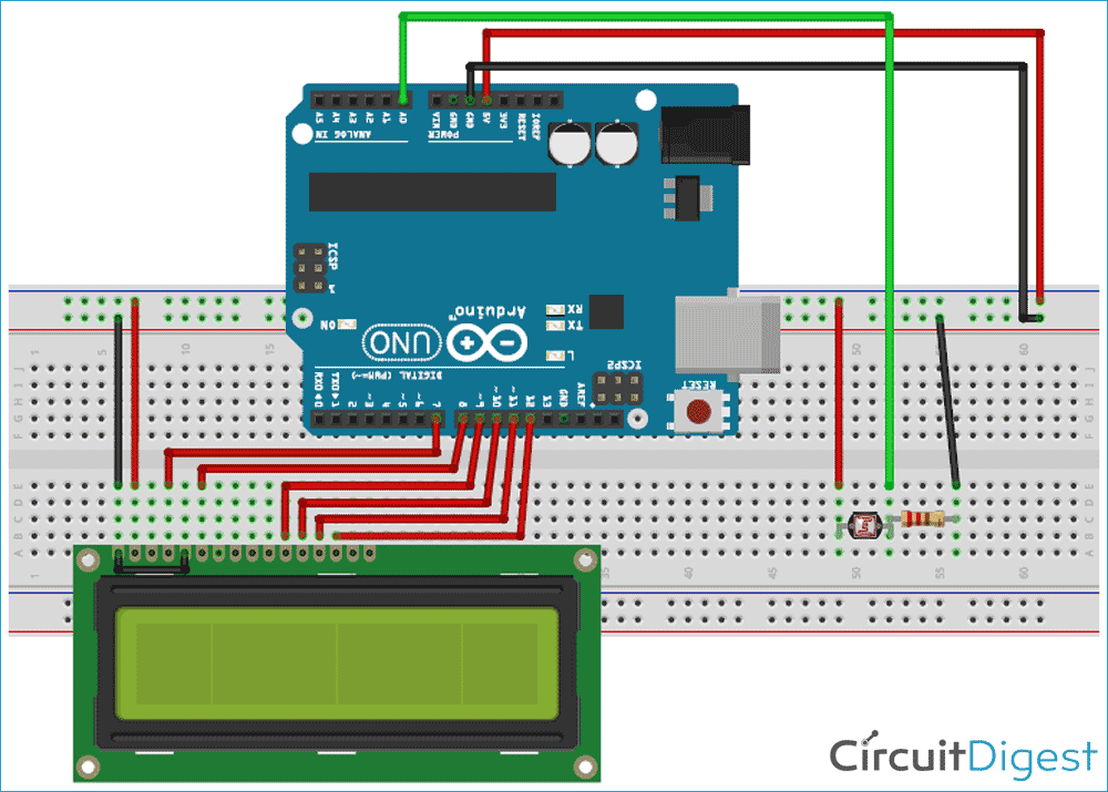 Arduino FreeRTOS Tutorial Circuit Diagram