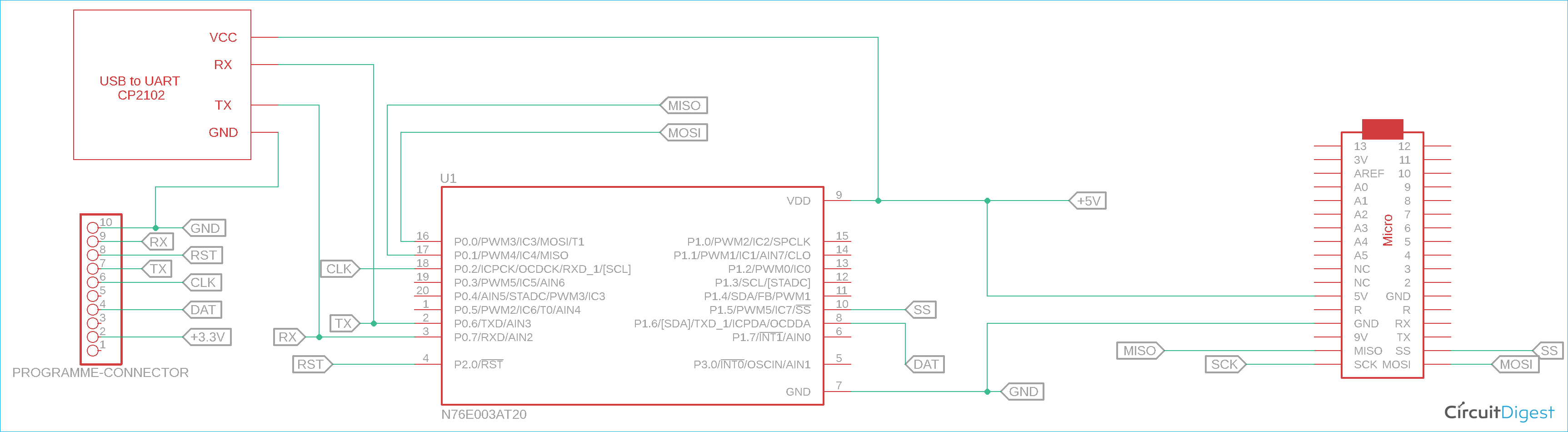 Interfacing N76E003 with Arduino  Via SPI