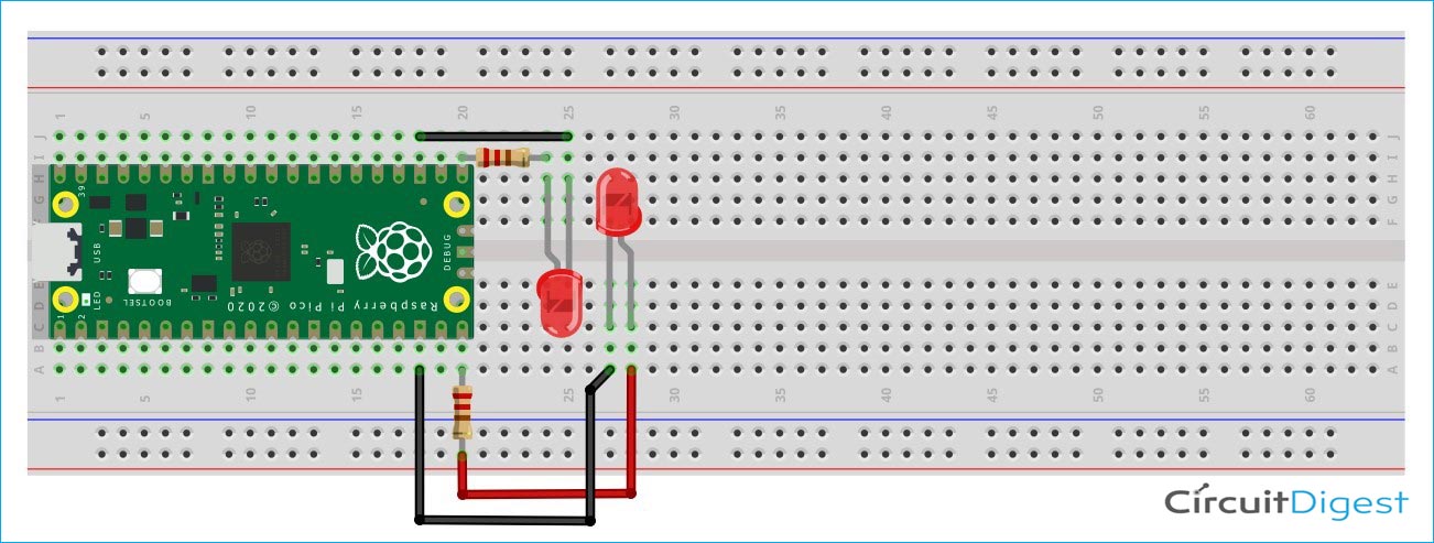 Servo Motor Circuit Diagram with Raspberry Pi Pico