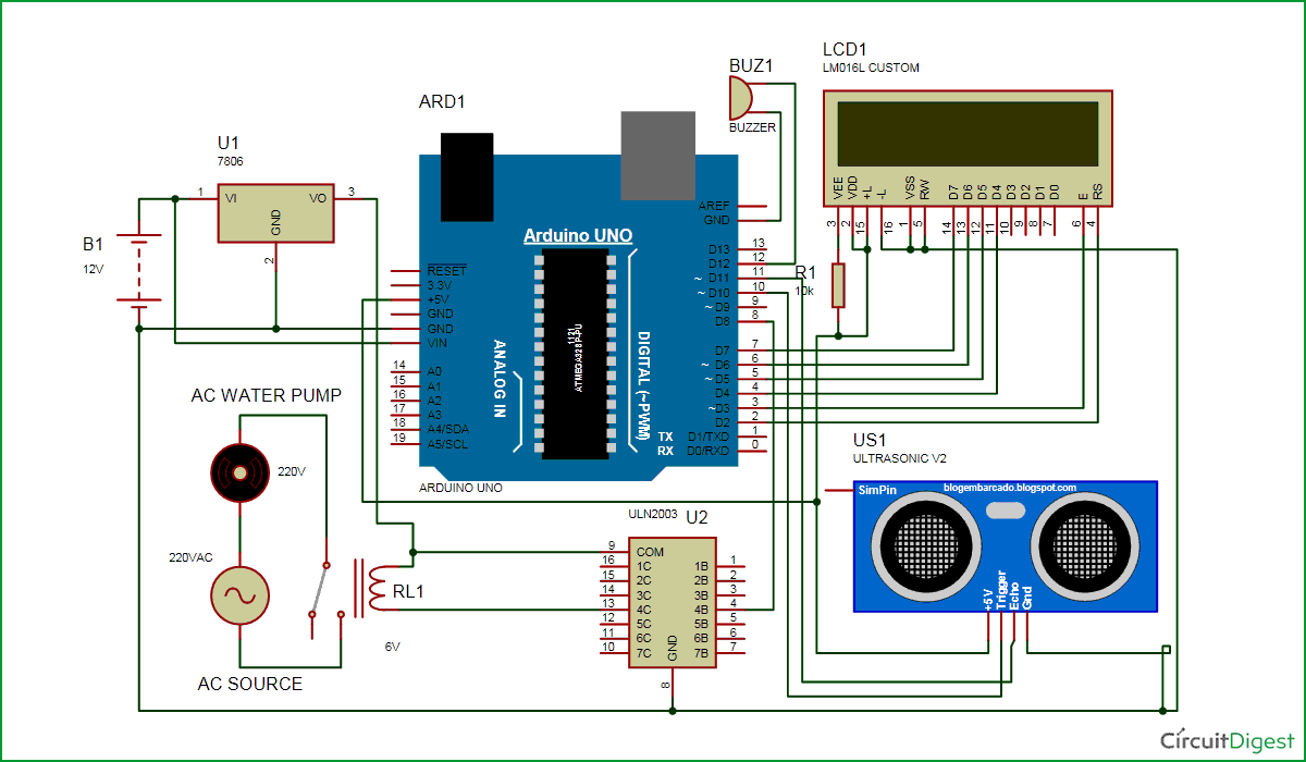 level water controller arduino indicator automatic circuit diagram using based smart system code parking projects motor relay sensor ultrasonic pump