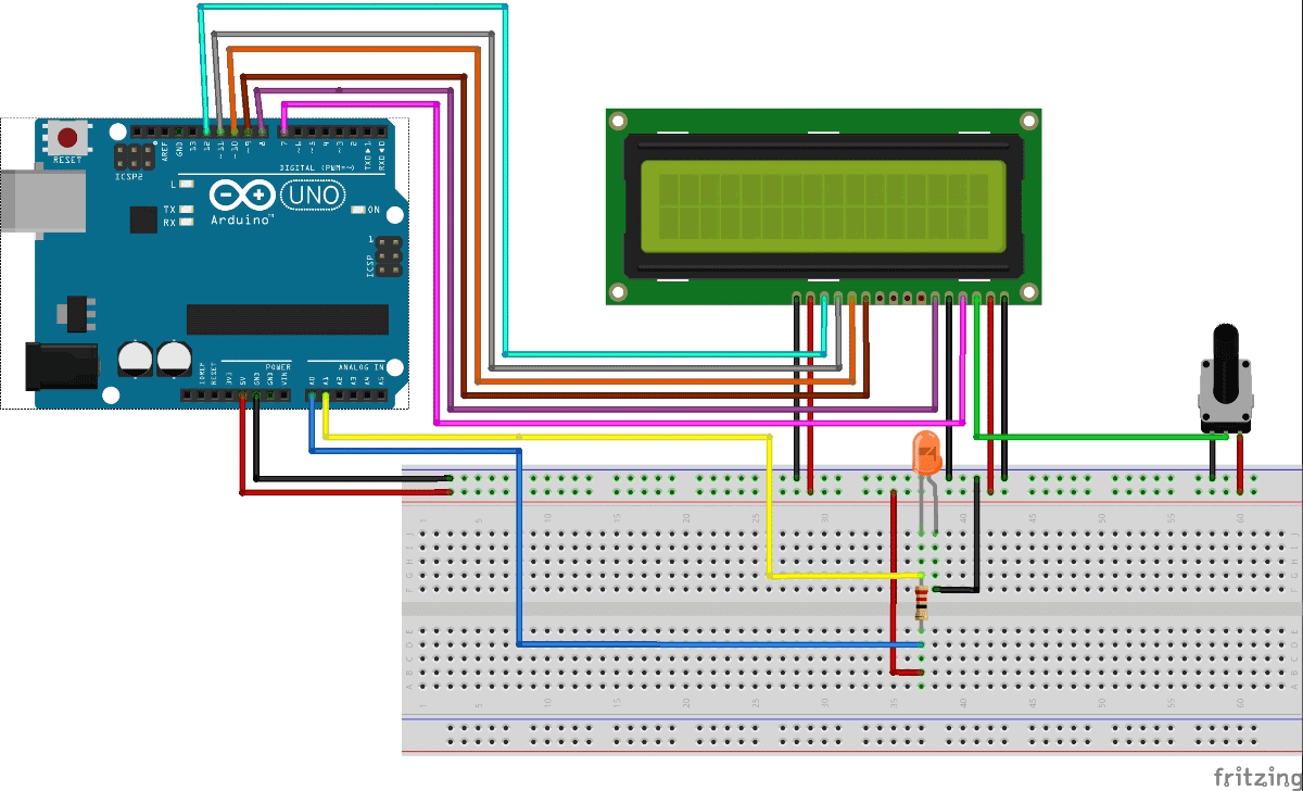 arduino based digital ammeter circuit diagram