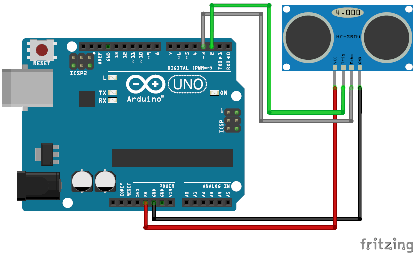 sensing motion with Python and arduino circuit diagram