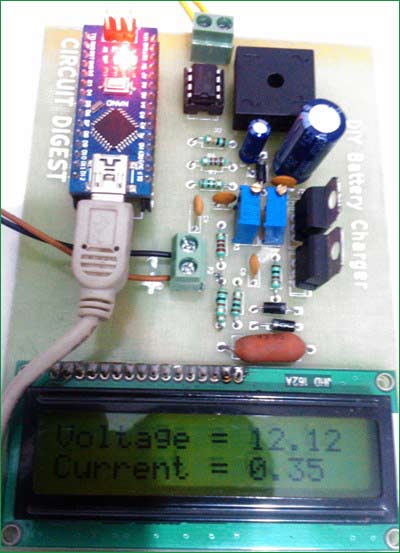 12v-battery-charger-circuit-PCB-with-component-soldered