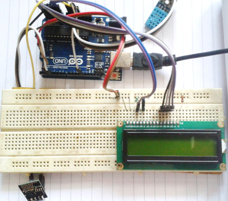 Arduino Humidity and Temperature Monitoring over Internet