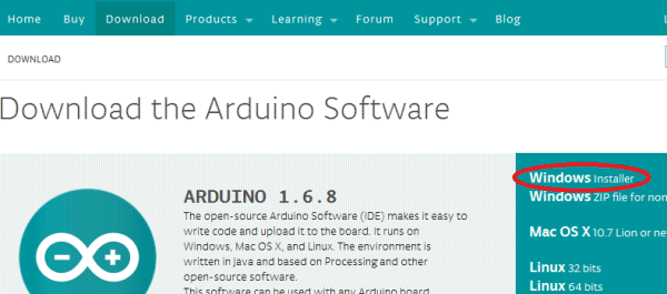 Arduino IDE download LED blinking_1