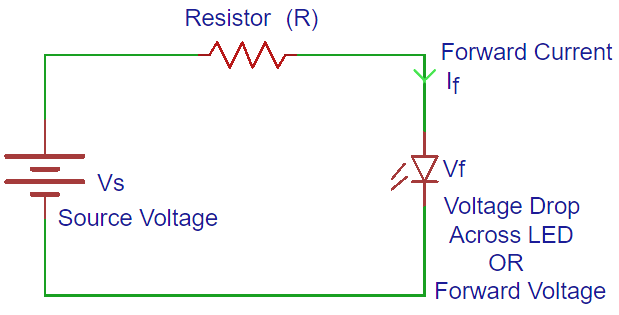 LED resistor circuit diagram