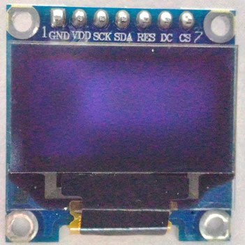 Monochrome 7-pin SSD1306 0.96 OLED display