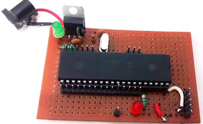 PIC-perf-board-for-LED-blinking-squence-in-PIC-microcontroller