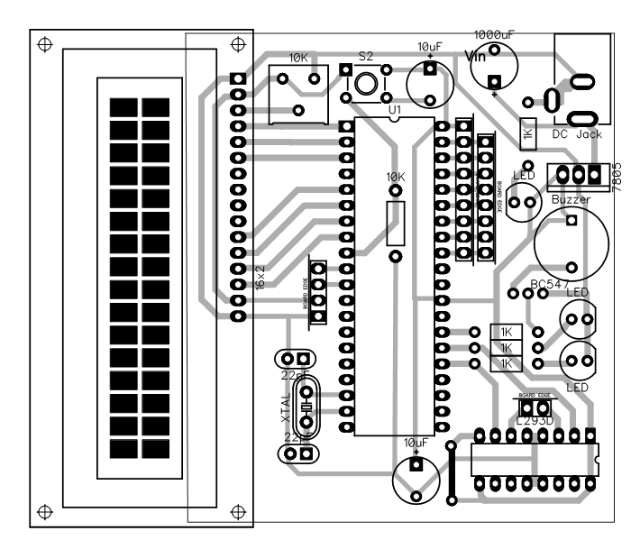 PCB Layout for RFID based Attendance System