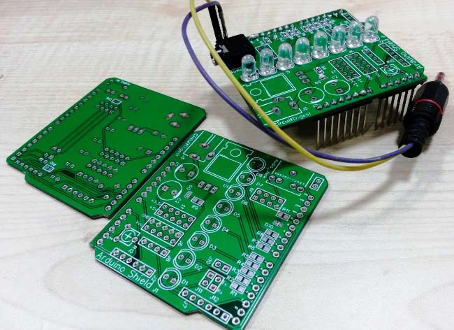 VU-Meter-Arduino-shield-with-EasyEDA