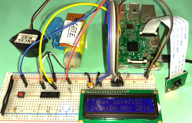 Raspberry pi projects - visitor monitoring with pi camera