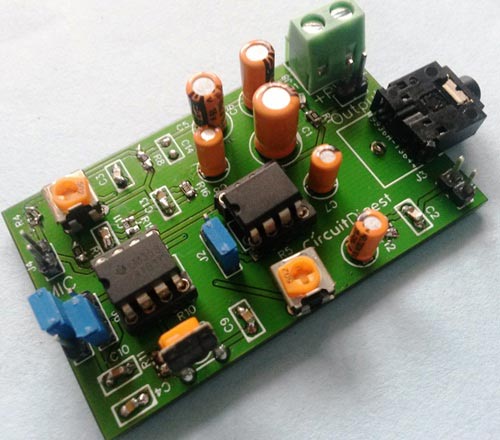 Voice-Modulator-Circuit-on-PCB-with-LM386