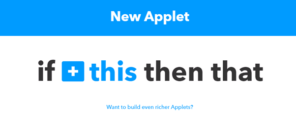 Create new applet