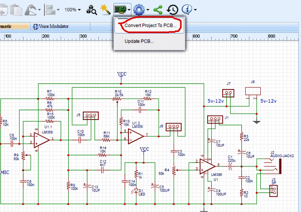 design-Circuit-of-Voice-Modulator-Circuit-with-EasyEDA-11