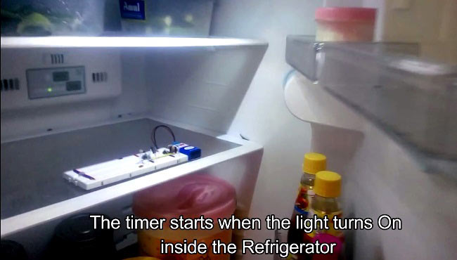 fridge door alarm circuit inside Refrigerator