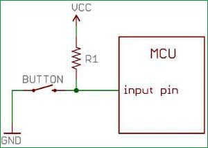 pull-up-resistor-with-push-button-with-PIC-Microcontroller