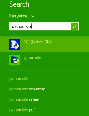 python-idle-in-windows