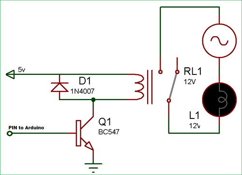 5v relay driver circuit module circuit diagram