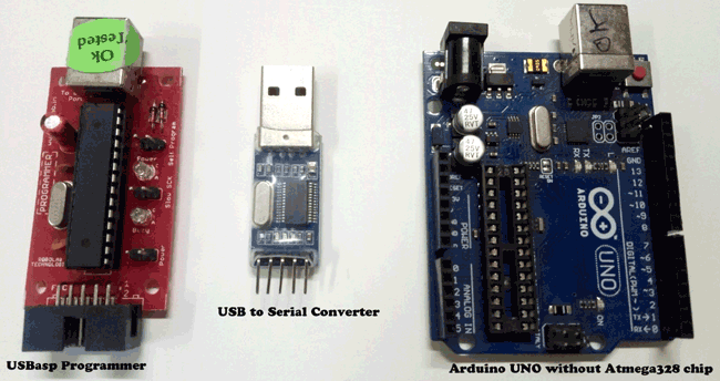 Components needed for Arduino Bootloader uploaded Atmega 28IC