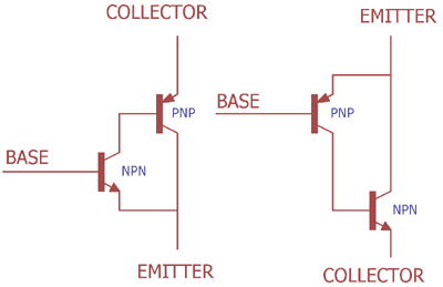 Darlington transistor Push-Pull configuration