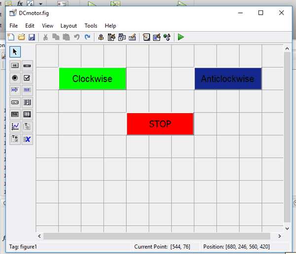 GUI for DC Motor Control Using MATLAB