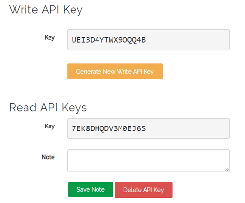 API Key for Voice Controlled Home Automation using ESP8266 and Arduino