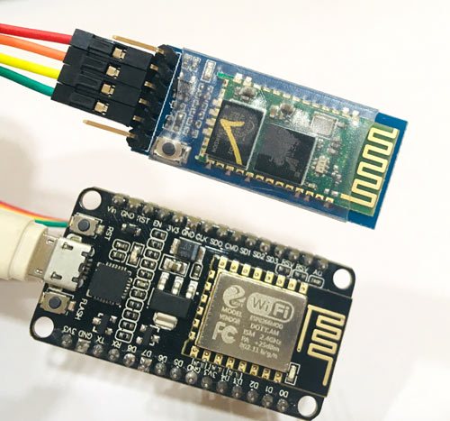 Circuit Hardware for Bluetooth Module interfacing with ESP8266