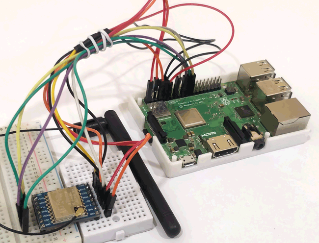 Circuit Hardware for Connecting Raspberry Pi with LoRa