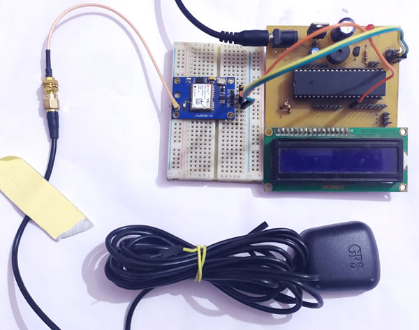 Circuit Hardware for GPS Interfacing with AVR Microcontroller