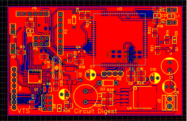 Fabricating PCB for GSM Location Tracker