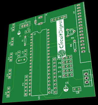 PCB for Robotic Arm Control using PIC Microcontroller