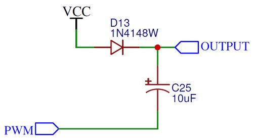 Single Stage on Charge Pump Circuit