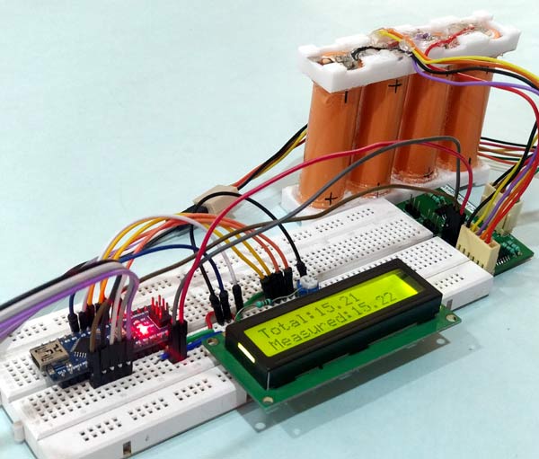 Testing Measuring Lithium Cell Voltage Using Arduino