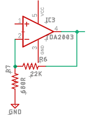 Amplifier Gain Circuit