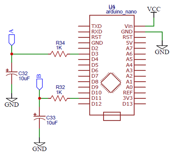 Circuit Schematic of Arduino Sine Wave Generator