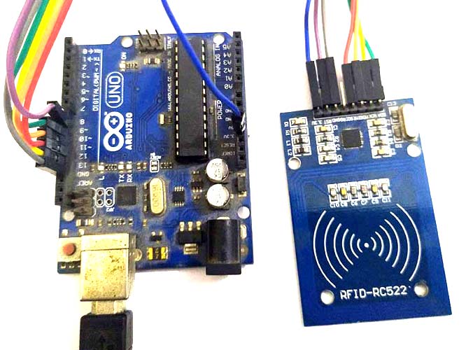 Arduino RFID RC522 Circuit Connections