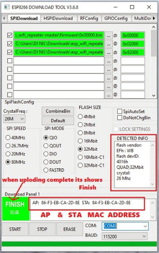 ESP8266 Flash Download tool