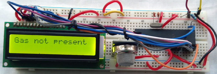 Gas sensor with PIC project