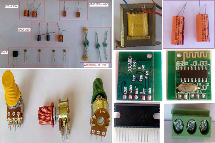 Audio Amplifier Required Components