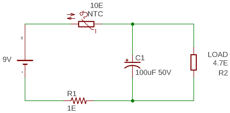 Testing NTC Inrush Current Limiter Circuit