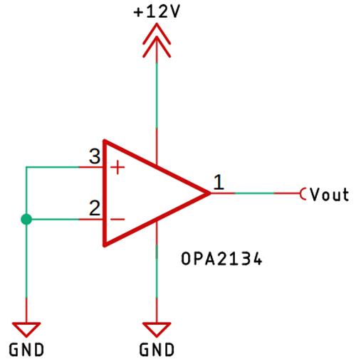 OPA2134 Instrumental Amplifier Circuit