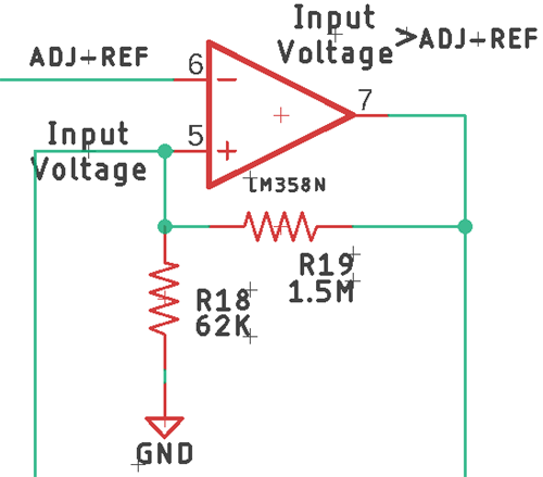 Protection Circuit using Op amp