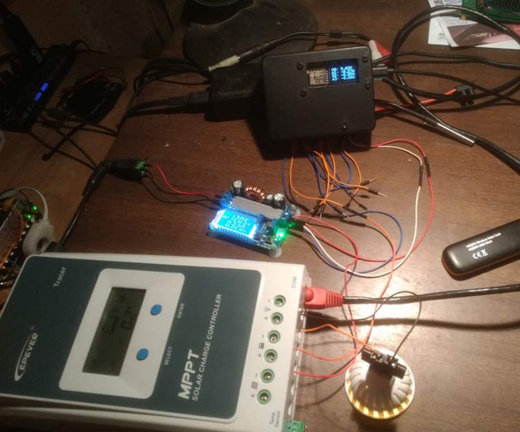 Testing Setup of IoT based Lithium Battery Monitoring System using ESP8266