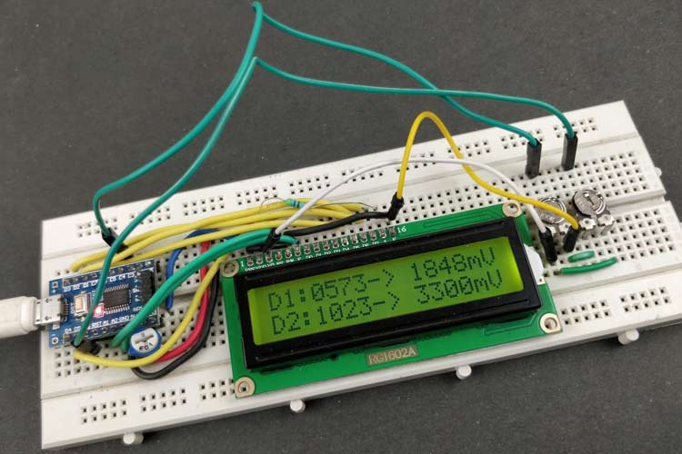 Reading multiple ADC values and displaying on LCD