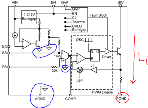 MIC2253 Internal Circuit
